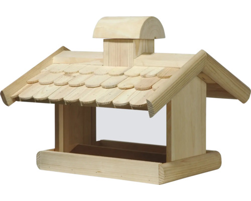 Vogelhaus aus Holz mit Dach
