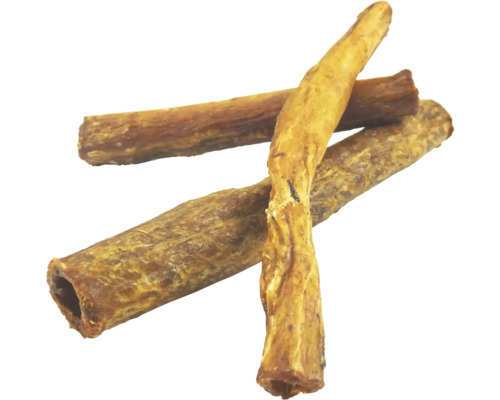 Drei getrocknete Ochsenziemer für Hunde