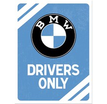 Dekomagnet BMW Drivers Only 6x8 cm