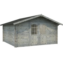 Gartenhaus Palmako Lotta 13,9 m² 422 x 430 cm tauchgrundiert grau