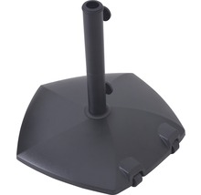 Schirmständer Beton 55x55 cm schwarz geeignet für Schirme mit Stockdurchmesser 35mm/38 mm/48mm inkl. 3x Adapter-thumb-4