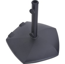 Schirmständer Beton 55x55 cm schwarz geeignet für Schirme mit Stockdurchmesser 35mm/38 mm/48mm inkl. 3x Adapter-thumb-3