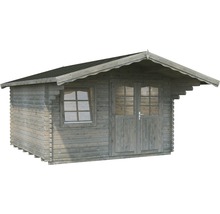 Gartenhaus Palmako Sally 12,3 m² inkl. Fußboden und Vordach 360 x 360 cm tauchgrundiert grau-thumb-1 Gartenhaus Palmako Sally 12,3 m² inkl. Fußboden und Vordach 360 x 360 cm tauchgrundiert grau-thumb-1