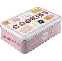 Keksdose aus Metall mit Aufschrift Wonder Cookies