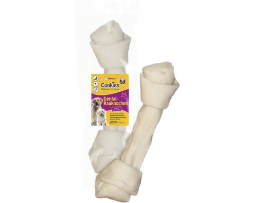 Hundesnack Cookies Dental-Kauknochen ca. 33 cm Kauartikel Dental-Kauknochen für Hunde mit Verpackung