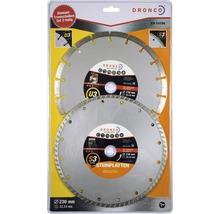 Diamanttrennscheibe Set 2-teilig Perfect U3, Perfect S3 turbo Ø 230x22,23 mm