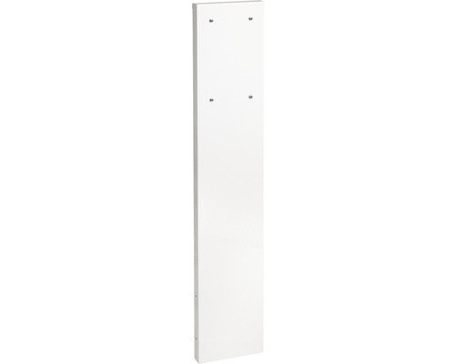 MEFA Säule 72 Stahl pulverbeschichtet BxHxT 205/1100/47 mm Verkehrsweiß RAL 9016 Weißes Paneel mit vier Befestigungslöchern zur Wandmontage