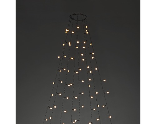 Weihnachtsbaum Lichterkette mit LED Lichtern.