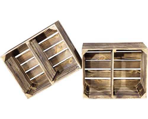 Zwei Holzkisten zur Aufbewahrung oder Dekoration