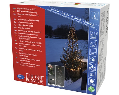 LED-Weihnachtsbaumkerzen für den Außenbereich im Karton
