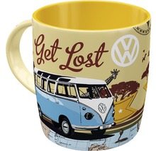 Dekorativer Becher mit Volkswagen Bulli Motiv