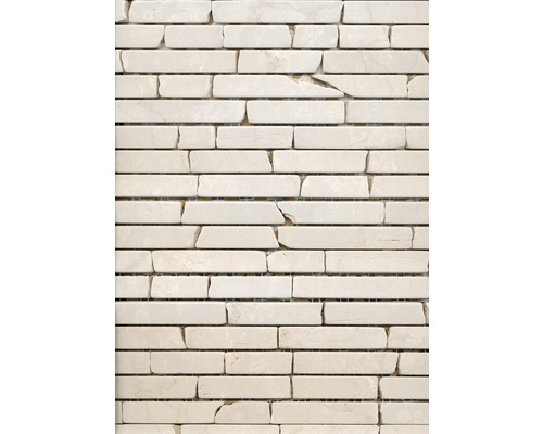 Natursteinmosaik MOS BRICK 13R 30,5x32,2 cm beige