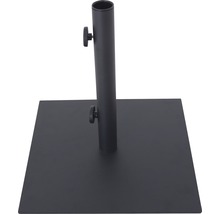 Schirmständer 45,7 x 45,7cm Stahl schwarz geeignet für Schirme mit Stockdurchmesser 38 mm inkl. 1x Adapter-thumb-0