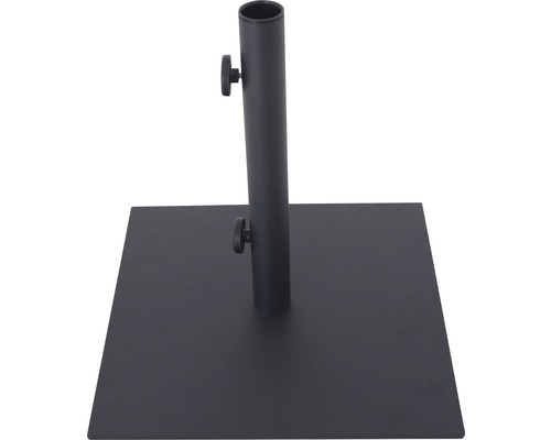 Schirmständer 45,7 x 45,7cm Stahl schwarz geeignet für Schirme mit Stockdurchmesser 38 mm inkl. 1x Adapter-0