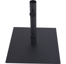 Schirmständer 45,7 x 45,7cm Stahl schwarz geeignet für Schirme mit Stockdurchmesser 38 mm inkl. 1x Adapter-thumb-2