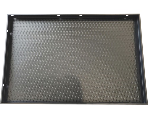 Metallwanne mit Rautenmuster