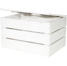 Vintage Holztruhe weiß klein 50x40x30 cm 3er-Set
