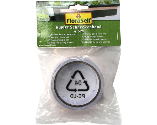 Kupfer Schneckenband 4.5 m in Verpackung