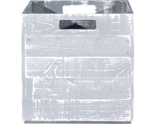 Holzkiste Kalo grau 32x37,5x32,5 cm 4er-Set