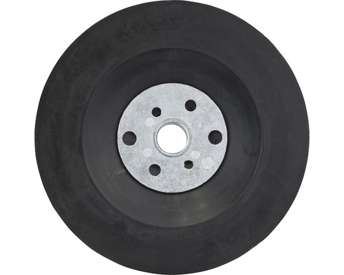 Schleifteller aus Gummi mit Metalleinsatz