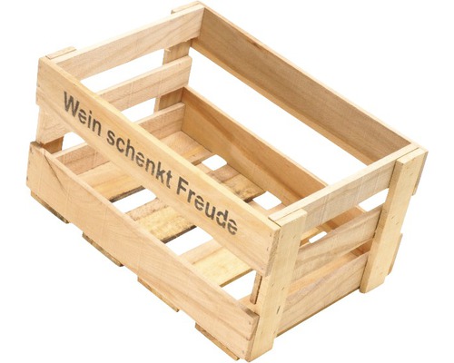 Weinkiste "Wein schenkt Freude" 46x30,5x24 cm 6er-Set