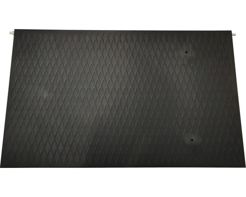 Schwarze Gummimatte mit Rautenmuster