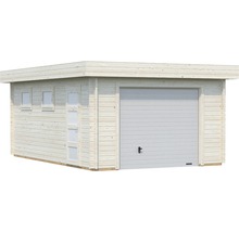 Einzelgarage Palmako Rasmus 19,0 m² mit Sektionaltor 360 x 550 cm natur-thumb-1