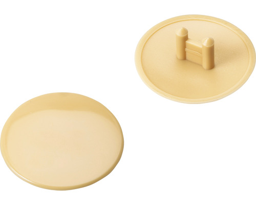 Abdeckkappe für Excenter 25 mm, Beige, Kunststoff, 100 Stück