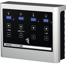 Saunahaus Karibu Rubin 3 inkl.9 kW Bio Ofen u.ext.Steuerung mit Holztüre und Klarglas-thumb-5