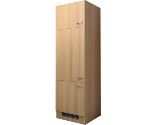 Flex Well Kühlumbauschrank für 88er Einbaukühlschrank Nano BxTxH 60 x 57 x 200 cm buche matt zerlegt Anschlag reversibel 00006877