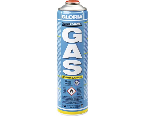GLORIA Thermoflamm bio Gas-Kartusche - Druckgasdose 600 ml, Gasflasche mit Butan-Propan-Mischung-0
