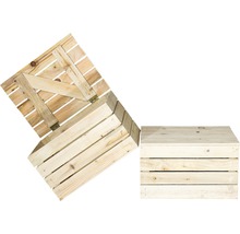 Zwei Holzkisten aus Holzlatten