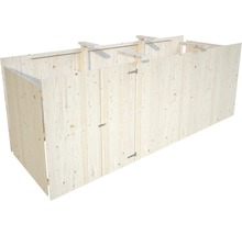 Holz Mülltonnenbox für den Außenbereich