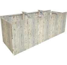 Sichtschutzzaun aus Holz mit Tür