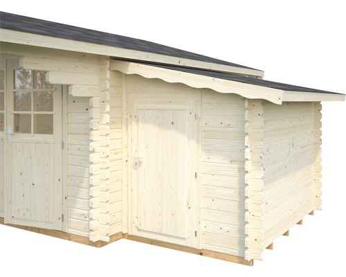 Holzgartenhaus mit Tür