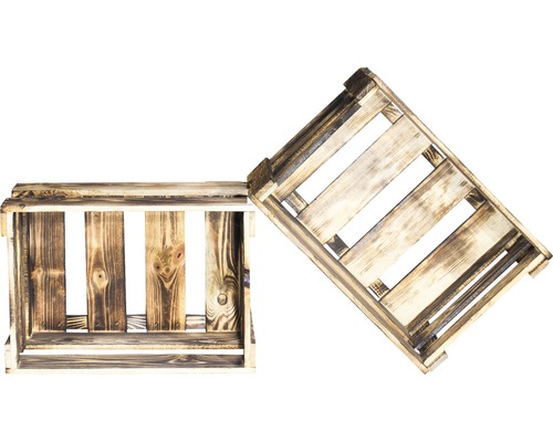 Zwei Holzkisten für die Lagerung