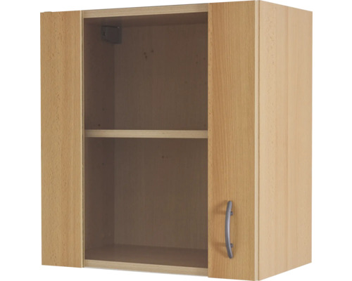 Flex Well Hängeschrank mit Glastür Nano BxTxH 50 x 32 x 55 cm buche matt zerlegt Anschlag reversibel 00006894