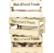 Weinkiste "Wein schenkt Freude" 46x30,5x24 cm