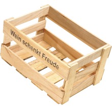 Weinkiste "Wein schenkt Freude" 46x30,5x24 cm