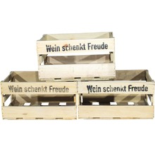 Weinkiste "Wein schenkt Freude" 46x30,5x24 cm