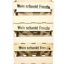 Weinkiste "Wein schenkt Freude" 46x30,5x24 cm