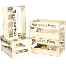 Weinkiste "Wein schenkt Freude" 46x30,5x24 cm