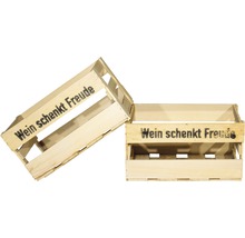 Weinkiste "Wein schenkt Freude" 46x30,5x24 cm