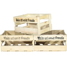 Weinkiste "Wein schenkt Freude" 46x30,5x24 cm