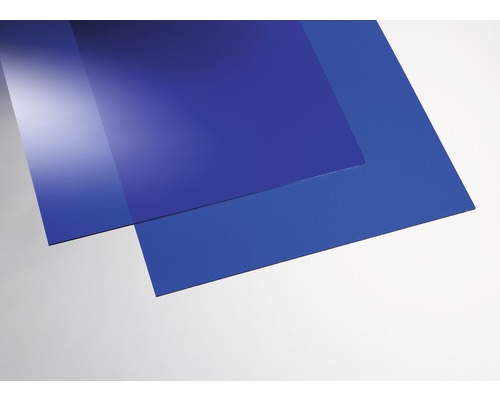 Acrylcolorplatte 3x500x500 mm glatt blau