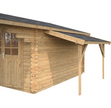 Holzgartenhaus mit Vordach