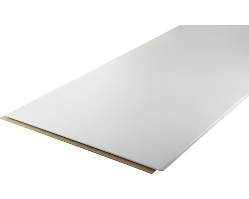 Coverboard Hochglanz weiß 12x620x2600 mm