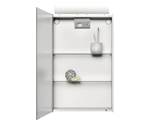 Spiegelschrank Jokey Single aluminium 45x77 cm | HORNBACH