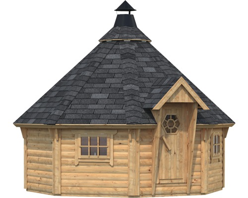 Garten Kota aus Holz mit Dachschindeln