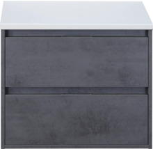 Waschtischunterschrank mit zwei Schubladen und Waschbecken